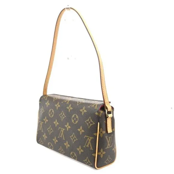 LOUIS VUITTON Recital Shoulder Hand Bag Monogram Leather Brown M51900 50ZA120 - Picture 4 of 15